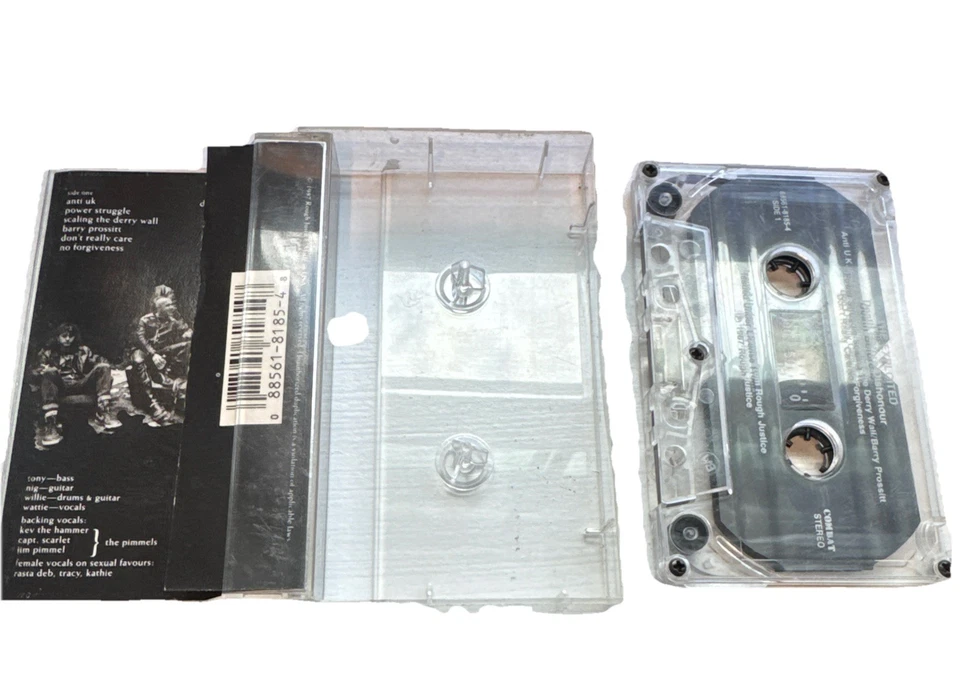 The Exploited "DEATH BEFORE DISHONOUR" Rough Justice Cassette Tape 1987 - Image 4 of 4