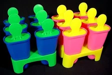 IKEA New Ice Pop Popsicle Mold Maker DIY Juice Bar Blue or Pink