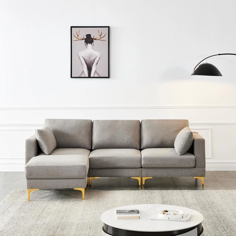 One seater sofa with ottoman sales
