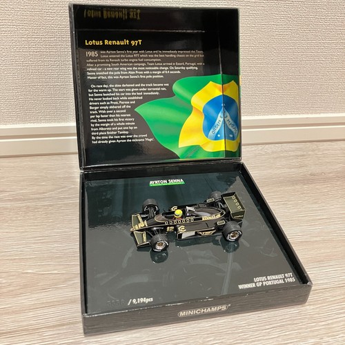 MINICHAMPS 1/43 Lotus Renault 97T Ayrton Senna prima vittoria commemorazione - Foto 2 di 8