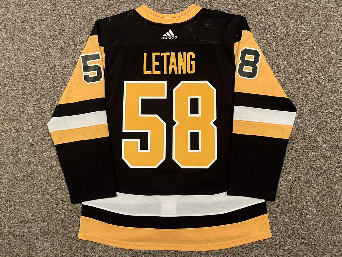 Pittsburgh Penguins Adidas Yellow Kris Letang Jersey