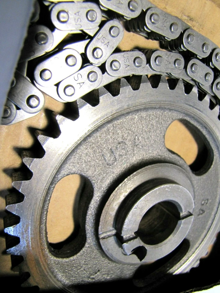 FORD 289, 302 TIMING CHAIN SET 73004, SA GEAR-DURALAST- MADE IN THE U.S.A. Foto 2 de 2
