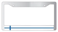 Finland Chrome License Plate Frame World Flags