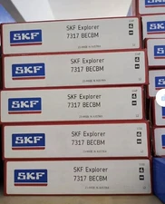  1X  SKF 7317 BECBM single row angular contact ball bearing