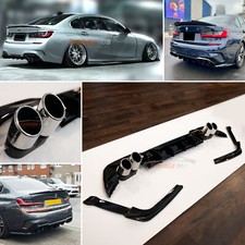 DIFFUSER +2 STAINLESS STEEL TERMINALS ✨Look M3✨ for BMW 3 Series G20/G80 M Performance