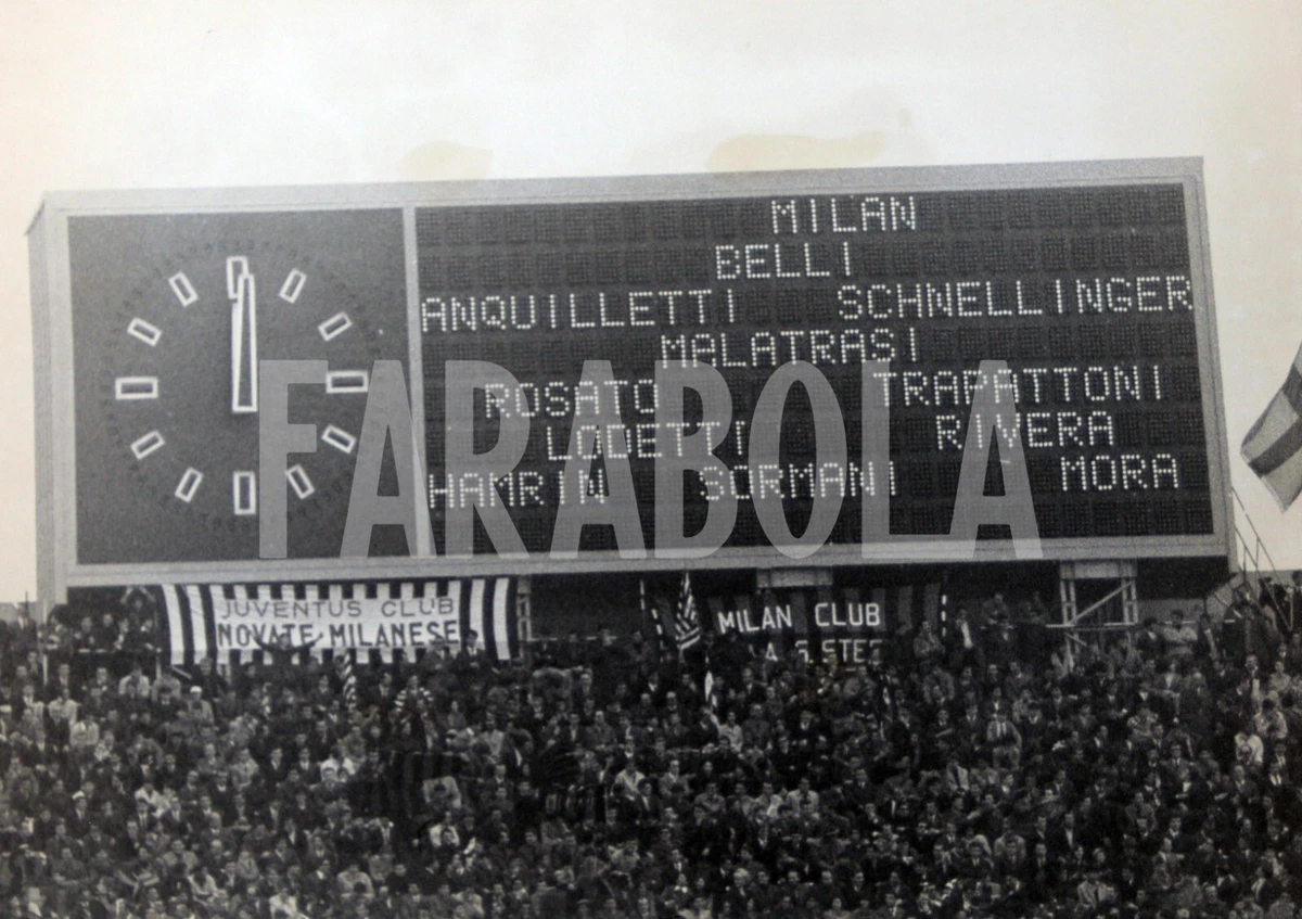 Vintage Press Photo Football, Milan Vs Juventus, Saint Siro, 1967, print |  eBay