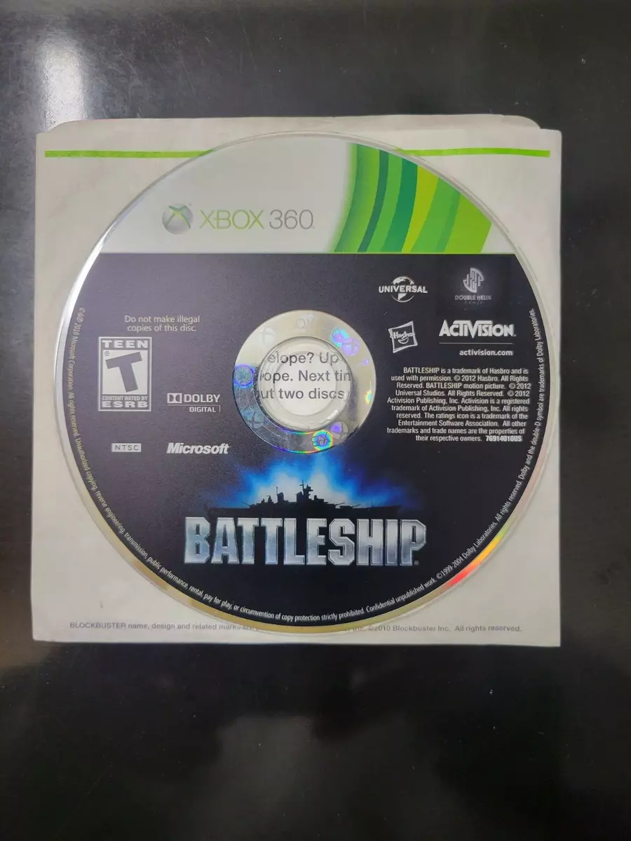 XBOX 360: BattleShip. 