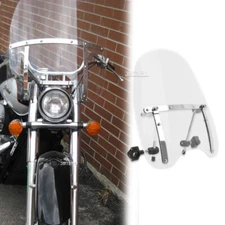 For Honda Shadow Aero 750 VT750C 7/8" /1" Handlebar Windshield Windscreen 18x16"
