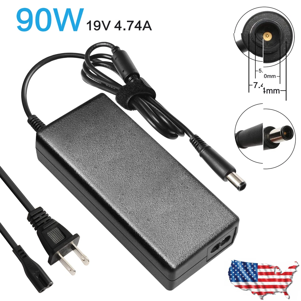 Cargador adaptador de CA de 90 W para HP EliteDesk 705 G1 G4 G5 punta de 7,4 x 5,0 mm Foto 3 de 4