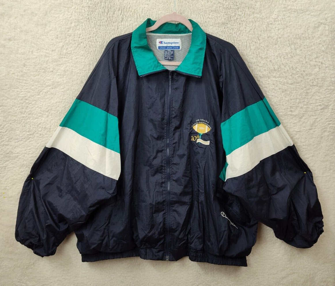 Jim Kelly 10 Year Anniversary Men Jacket XXXL Blue Colorblock