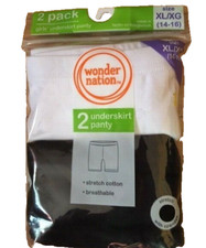 NEW girls size 14-16 underskirt panty shorts 2 pairs 2-pack
