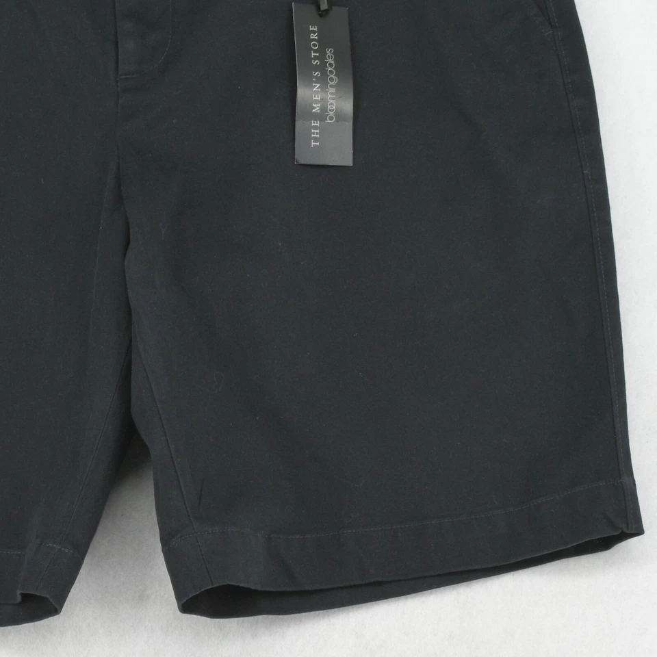 Mens Chino Shorts Twill Regular Fit Cotton Blend Shorts Navy W36 - Imagem 3 de 4