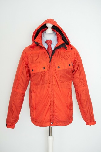 Red Hooded Waterproof Jacket Size 