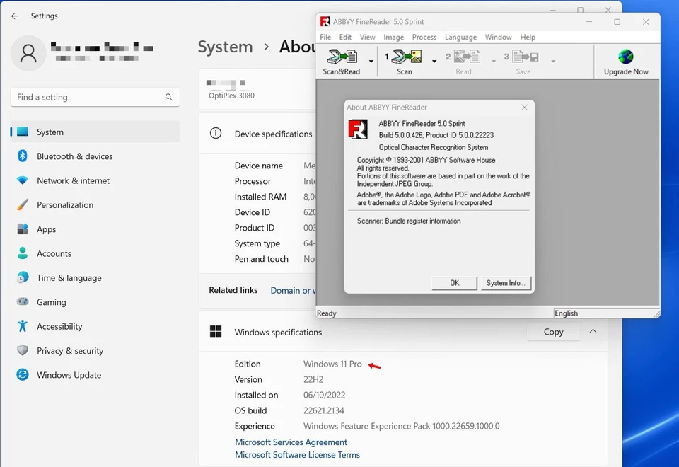 FineReader Sprint 5 Texterkennungssoftware Texterkennung OCR Schrifterkennung - Bild 4 von 4
