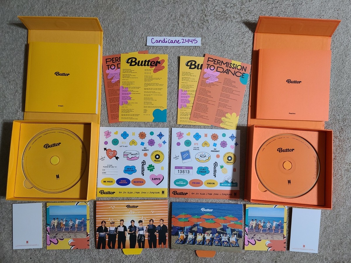 BTS Butter (Peaches・Cream)アルバム Official BTS Butter Peaches & Cream Album Set - No Random