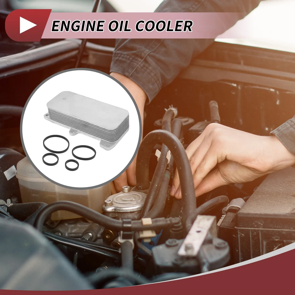 Engine Oil Cooler for Volkswagen Touareg 04-10 No.070117021D Trans Cooler 1 Pcs Foto 2 de 4