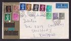 GREAT BRITAIN 1971 First Machins set of 12 on Airmail First Day Cover to Rhodesi
