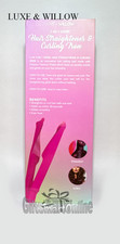 Luxe Willow Hair Straightener Curling Iron - 2 In 1 Swirl - Ceramic Titanium