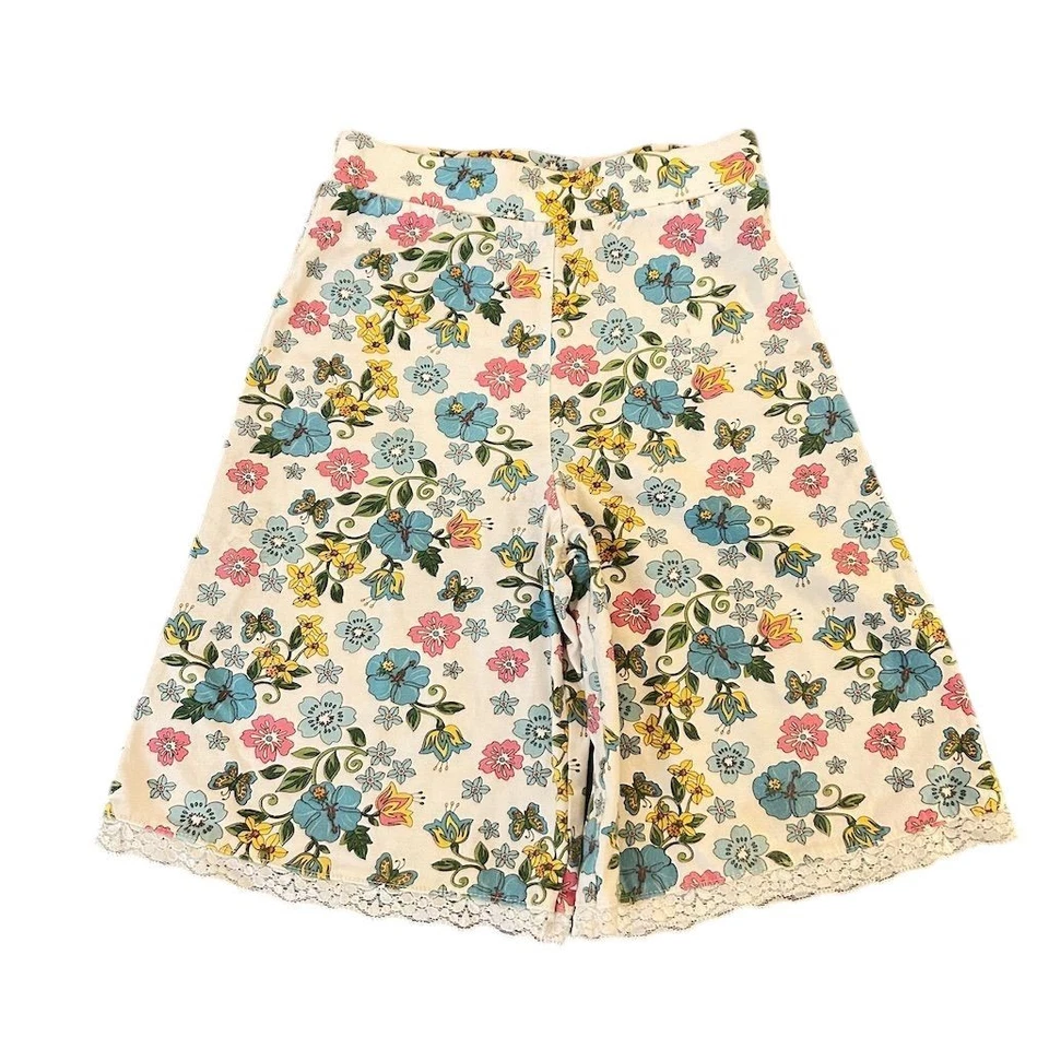 Pantalones capri Y2K de colección Okie Dokie para niñas con estampado floral talla 4T informales de verano Foto 2 de 4