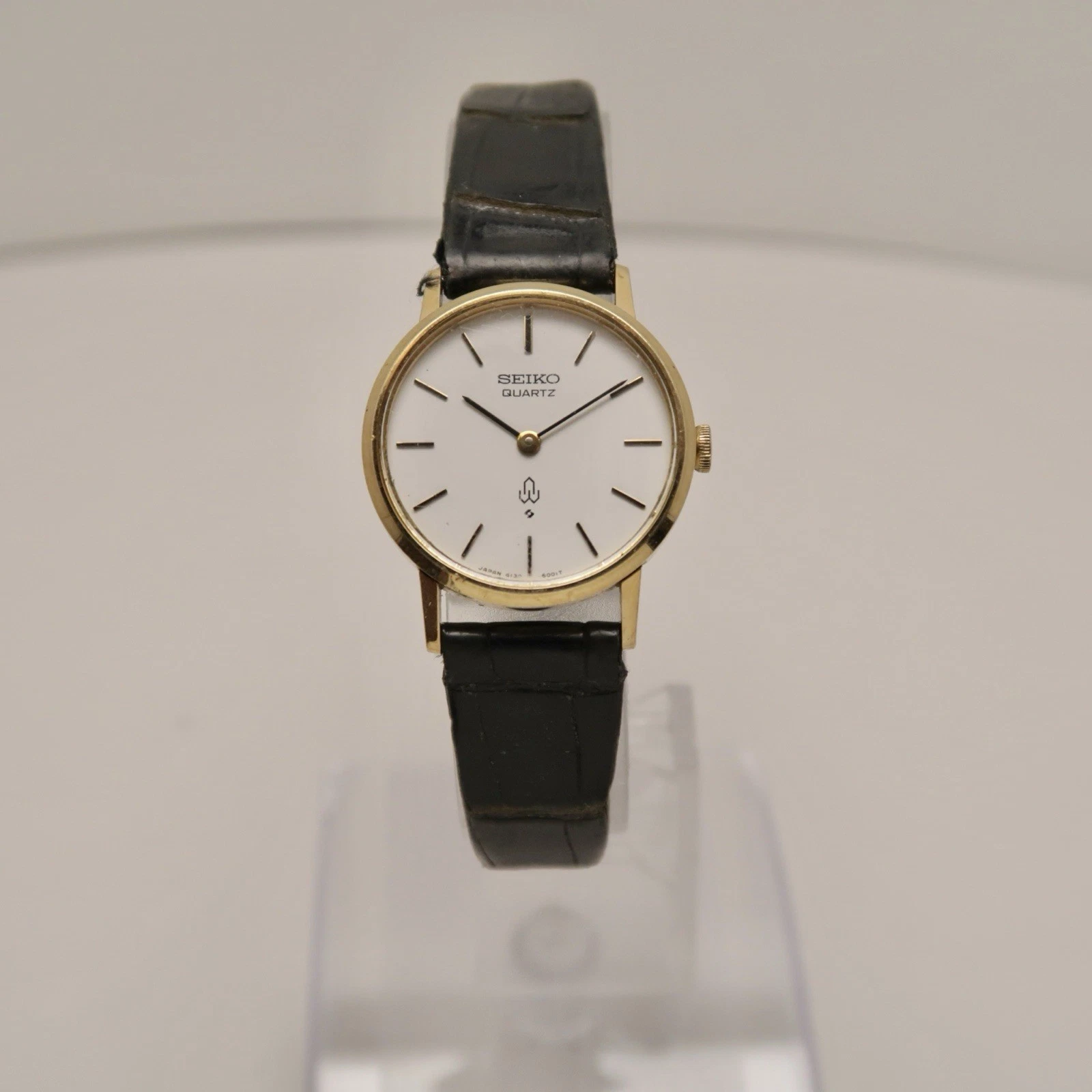 SEIKO 4130-6001 Gold Tone Analog Quartz Women Vintage Watch W130 *SOLD AS IS