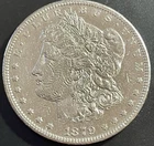 1879 S Morgan Silver Dollar.  **AU** #1564