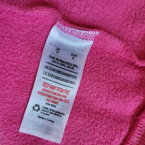 BARBIE Sweatshirt Jumper Size Small Bright Pink Glitter - Picture 6 of 10
