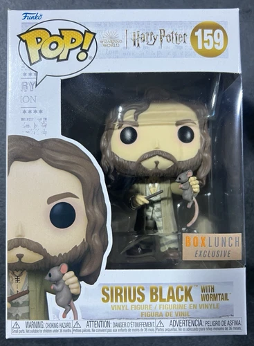 Funko POP! Movies Harry Potter - Sirius Black w/ Wormtail #159 Box Lunch Damaged