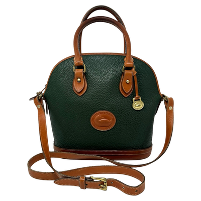 Vintage Dooney & Bourke AWL Norfolk Pebbled Leather Purse Satchel