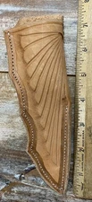 Welton’s Western Wear Vintage Brown Leather Knife Sheath Wing Tooling USA Made