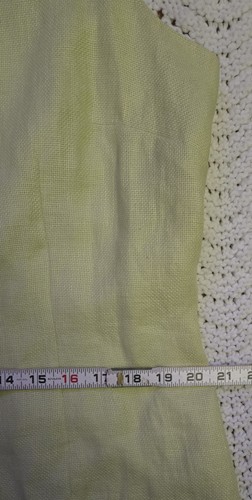Vintage NOS Talbots Womens 18 Irish Linen Set Sheath Dress Jacket Avocado Lined - Picture 9 of 21