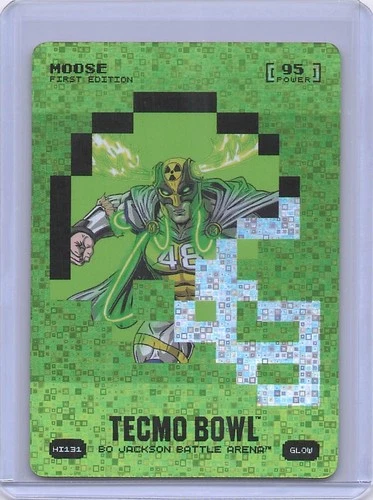 Bo Jackson Battle Arena Tecmo Bowl Moose Helmet Icon Glow BattleFoil SP