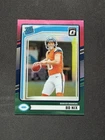 2024 Donruss - Rated Rookie Bo Nix #369 Optic Preview Red & Green Prizm (RC)