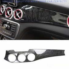 For Benz GLA 2014-2020 Black Wood Grain Center Console Instrument Dash Panel 1pc