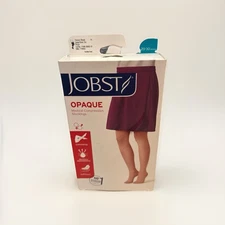 Jobst Opaque Closed Toe Knee Highs 20-30 mmHg Classic Black Large Woman’s