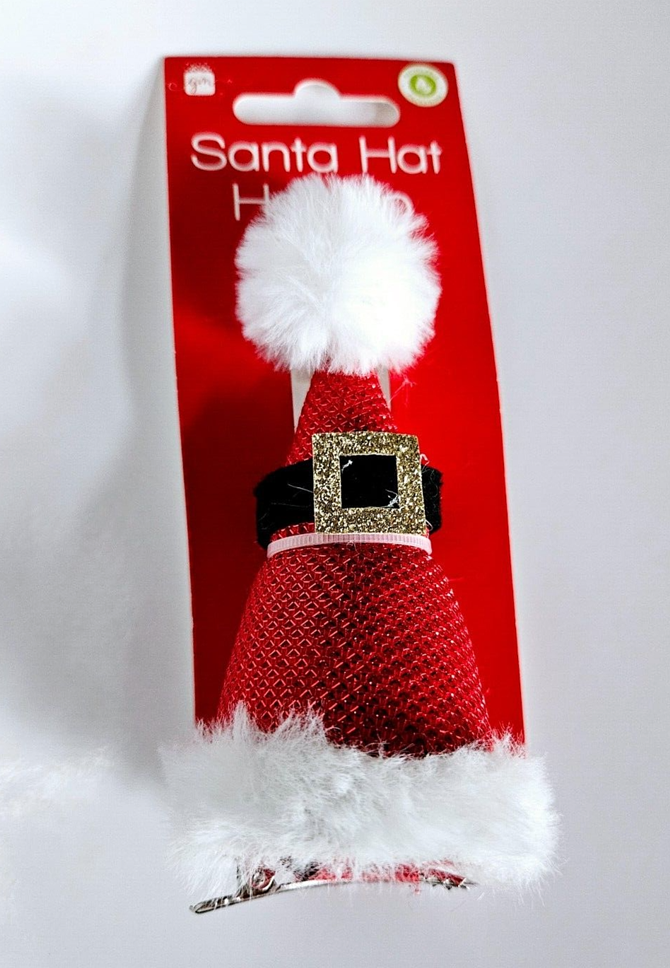 Santa Hat Hair Clip Xmas Party Hairclip Christmas Hair decoration