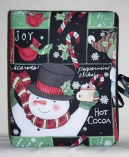 Christmas Snowman Candy Cane Handcrafted Photo Album (5 1/2" X 7") Hold 100 4X6 