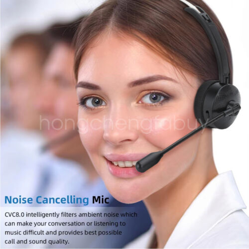 Bluetooth Headset Headphones with Microphone MIC for Call PC Computer Laptop US - Picture 4 of 23