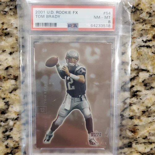 2001 Upper Deck FX Tom Brady Rookie PSA 8!!! The GOAT!!