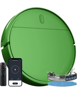 2 In 1 Robot Vacuum & Mop Combo. WiFi/App/Alexa Compatible.