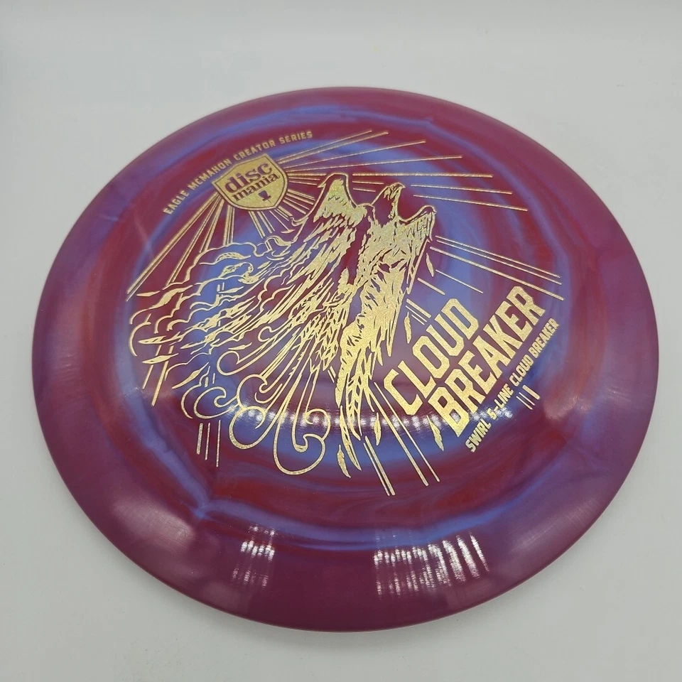 Discmania Swirl S-Line Cloud Breaker Eagle McMahon(Last) Purple/Gold Glitter - Image 2 of 3
