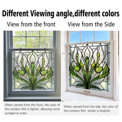 AU Static Cling Glass Window Film Privacy Stained Glass Sticker UV Protection - Picture 28 of 47