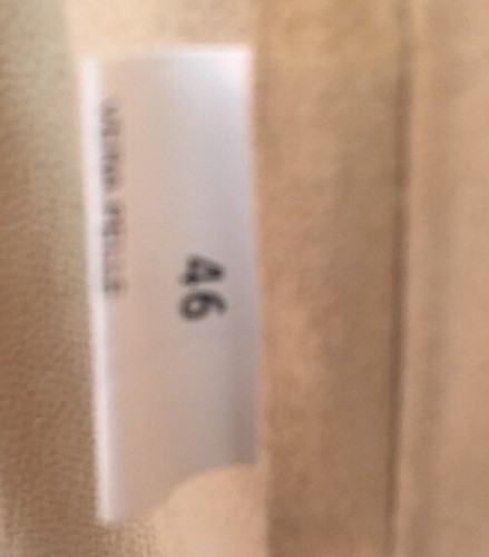 Atos Lombardini Suede Coat Thin Leather Light Tan Size 46 Medium - Picture 8 of 11