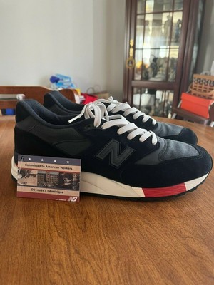 Size 10.5 - New Balance 998 Black White Red - M998BR Made In The USA | eBay テレワーク関連 】 USA製 26cm M998DW Balance 新品未使用【New スニーカー