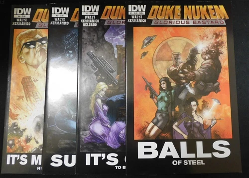 DUKE NUKEM GLORIOUS BASTARD 1-4 IDW COMIC SET COMPLETE WALTZ XERMANICO 2011 VF-