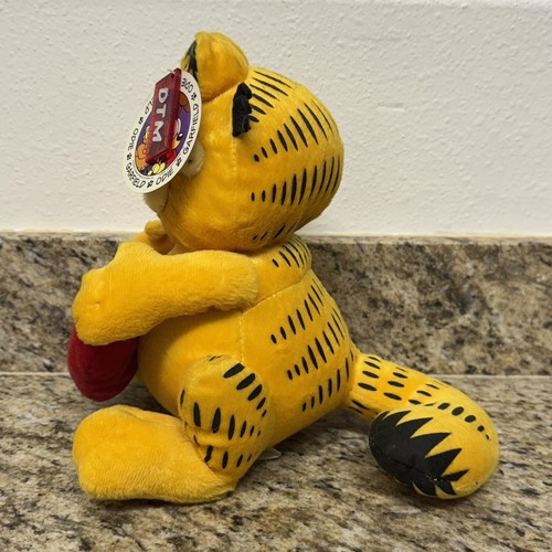 Peluche vintage Garfield "Te Quiero" 11" spagnolo San Valentino nuovo con etichetta - Foto 4 di 8