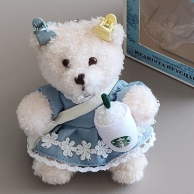 ☆人気☆【STARBUCKS】☆French Summer Bearista Keychai.n☆ STARBUCKS Korea 2024 French Summer Bearista Bear Plush