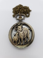 2 Rams Pocket Watch - New Battery