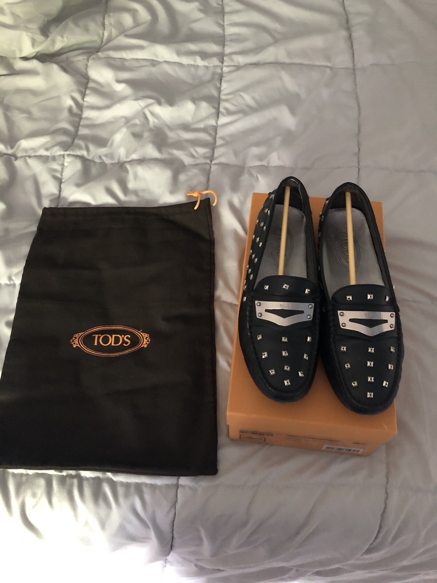 TOD'S サイズ38 1/2 美品 TOD'S(トッズ) / ロングブーツ/バイカラー/38 1/2/ブラック