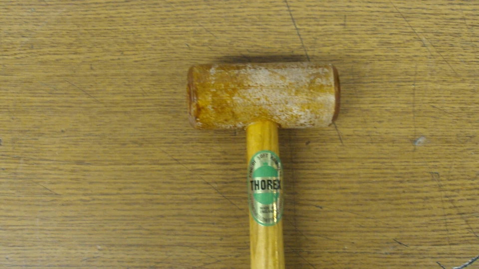 NUEVO MAZO MARTILLO CUERO CRUDO CARA SUAVE HERRAMIENTAS THOREX - HECHO EN INGLATERRA B46 Foto 3 de 4