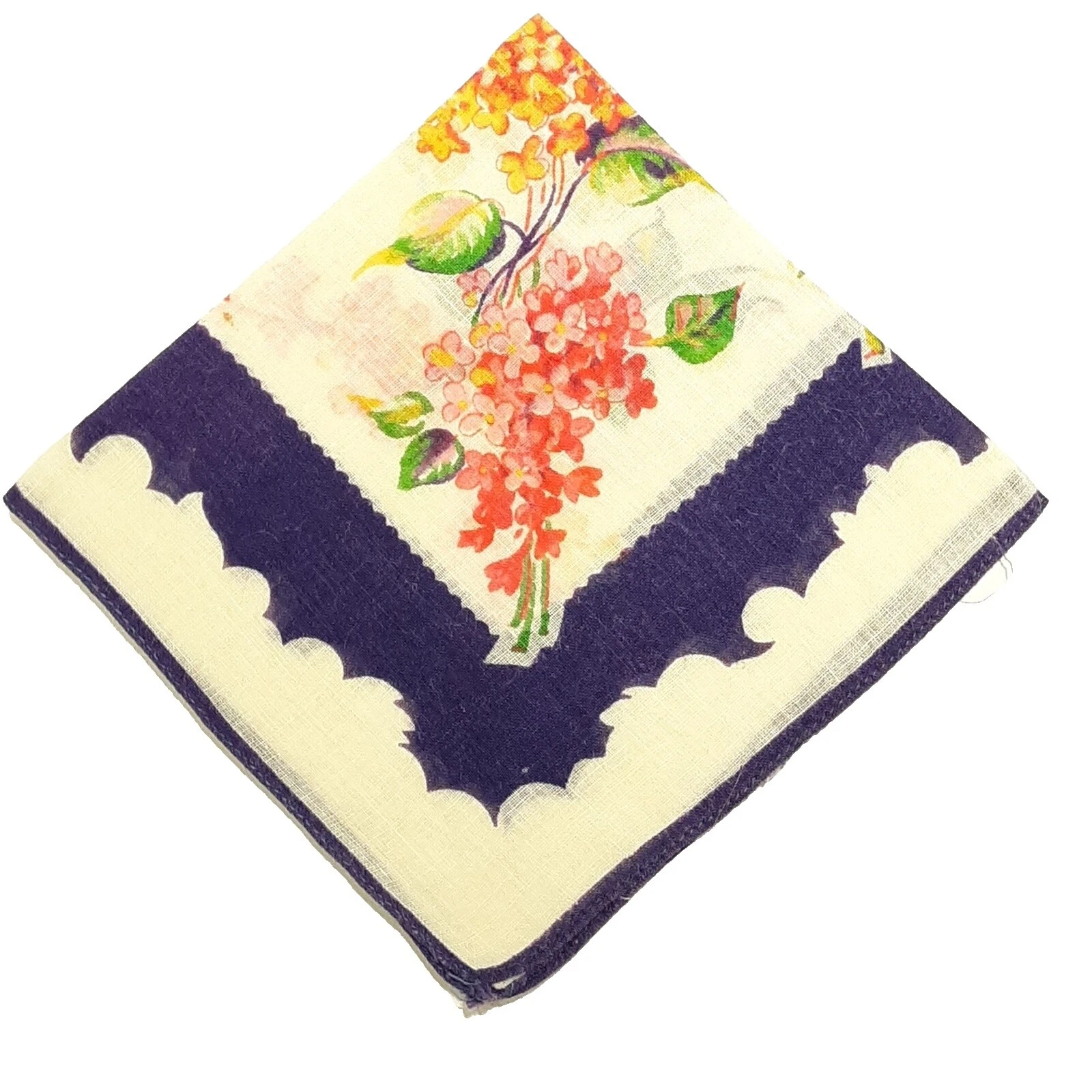 Para mujer floral 1960s Vintage Plain & Solid Pañuelos